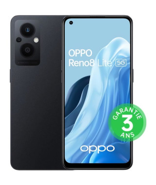 OPPO Reno8 Lite 128Go 5G Noir Cosmique