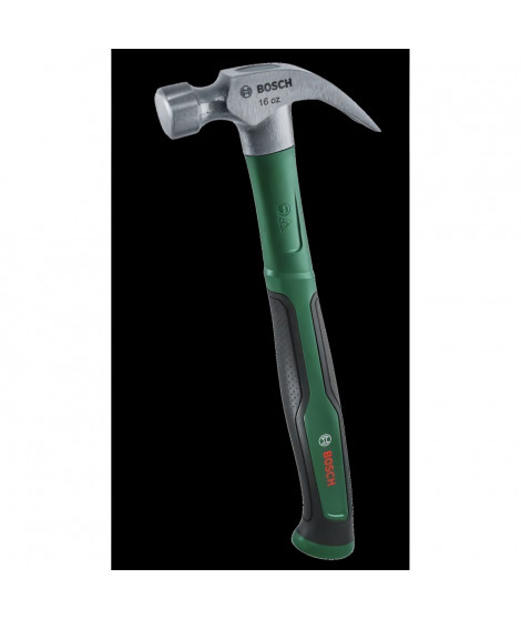 Bosch Marteau arrache-clou 450 g (acier au carbure dur  arrache-clou en V  manche Softgrip  faibles vibrations)