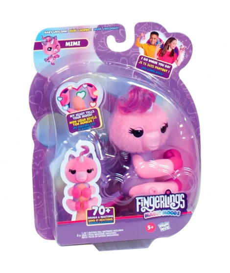 Fingerlings - LANSAY - Magic Moods Mimi la licorne - Jeu de récré - Des 5 ans
