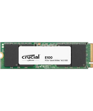 SSD interne - CRUCIAL - E100 - 1 To - PCIe Gen4 NVMe M.2 - Jusqu'a 5000 Mo/s