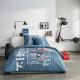 Parure de lit - TODAY - JAVA - 2 personnes - 240x220 cm - Coton - Imprimé Japan - Bleu