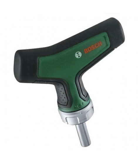 Bosch Tournevis a cliquet a embout et poignée en T (36 dents  porte-embout magn 1/4  poignée Softgrip)