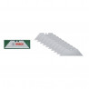 Bosch Set de 10 lames trapézoidales (pr couteau pliant  pr travaux de découpe  acier SK5  coffret de rangement)