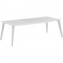 Table de jardin - rectangulaire - blanc - en résine - 8 a 10 personnes - Lima -Allibert by KETER