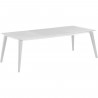 Table de jardin - rectangulaire - blanc - en résine - 8 a 10 personnes - Lima -Allibert by KETER