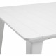 Table de jardin - rectangulaire - blanc - en résine - 8 a 10 personnes - Lima -Allibert by KETER