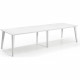 Table de jardin - rectangulaire - blanc - en résine - 8 a 10 personnes - Lima - Allibert by KETER