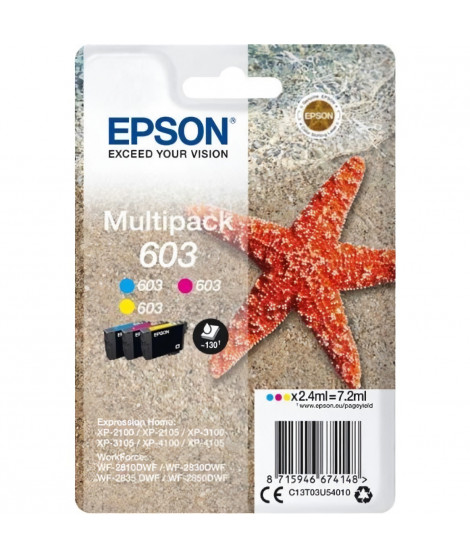 Encre - EPSON - Multipack 3 couleurs - Étoile de mer 603