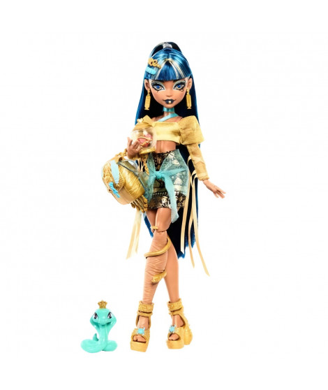 Monster High-Cleo de Nile-Poupée avec animal et accessoires HXH74