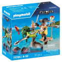 PLAYMOBIL 71795 Pirate avec arbalete et poissons a viser