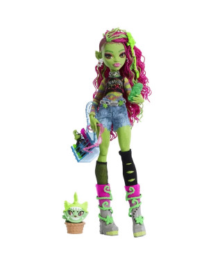 Monster High-Venus McFlytrap-Poupée avec Chewlian et accessoires HRP81