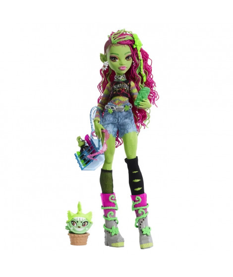 Monster High-Venus McFlytrap-Poupée avec Chewlian et accessoires HRP81