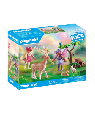 PLAYMOBIL 71800 Duo de fées avec animaux de la foret