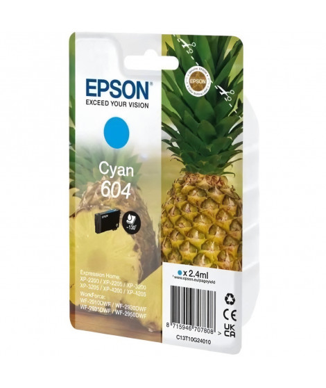 Encre - EPSON - Cyan - Ananas 604