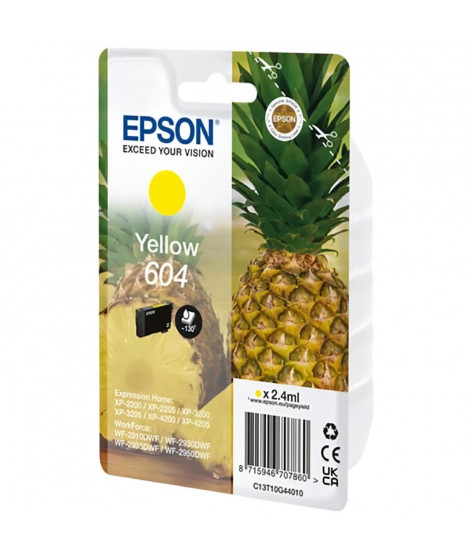 Encre - EPSON - Jaune - Ananas 604