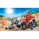 PLAYMOBIL 71824 Véhicule de pompiers avec bidon enflammé