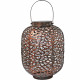 Lanterne solaire - GALIX - G2002 - Metal cuivré - LED Blanche 10 Lumens - H35 cm