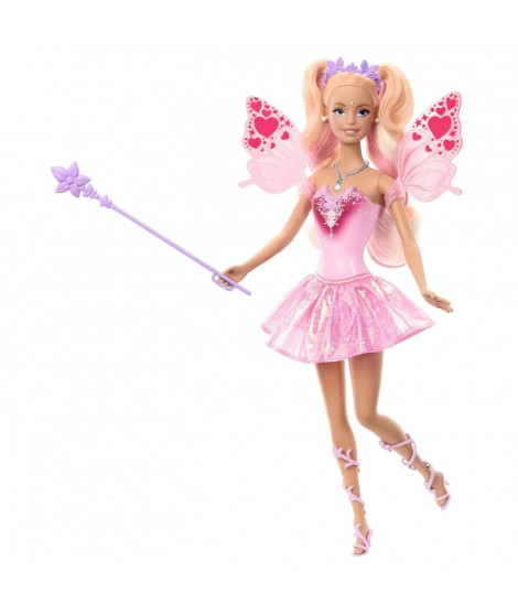 Poupée Barbie Fée-Ailes Et Tenue Avec Changement De Couleur