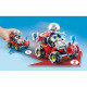 PLAYMOBIL 71825 Pompier avec quad et arbustes enflammés
