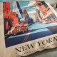 Parure de lit - TODAY - JAVA - 2 personnes - 240x220 cm - Coton - Imprimé New York - Beige