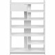 Meuble a chaussures - MÜNSTER - Blanc - 12 paires de chaussures - 71,5 x 25 x 109 cm