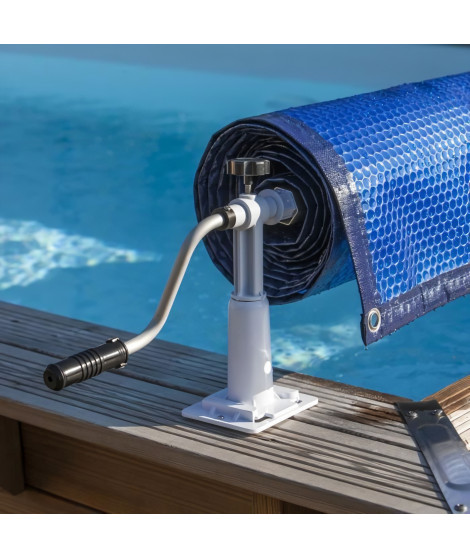 GRE Enrouleur de bâches pour piscine hors-sol jusqu'a 5,8m de large