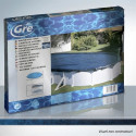 Bâche hiver pour piscine hors-sol ronde GRE - Ø4m a Ø4,60m - 120g/m² - noir