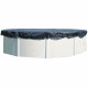 Bâche hiver pour piscine hors-sol ronde GRE - Ø4m a Ø4,60m - 120g/m² - noir