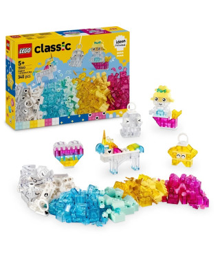 LEGO Classic 11040 La Boîte de Briques Transparentes Magiques - Jeu de construction 5 ans