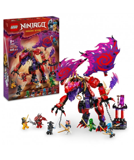 LEGO NINJAGO 71832 Croc-de-tonnerre : le dragon du chaos - Jeu de construction des 8 ans