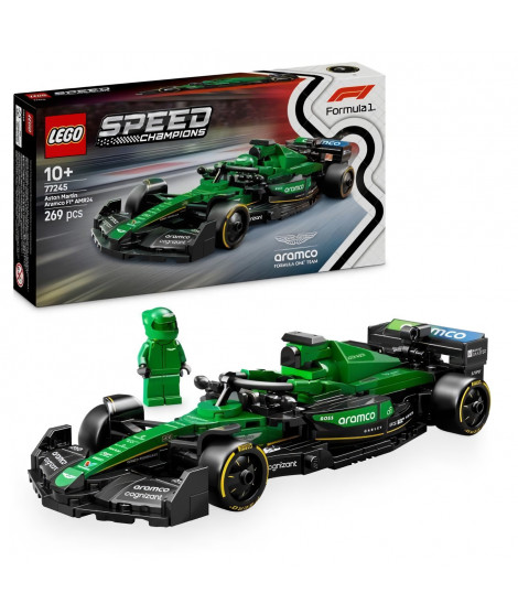 LEGO Speed Champions 77245 Voiture F1 Aston Martin Aramco AMR24 - Jouet pour garçon 10 ans