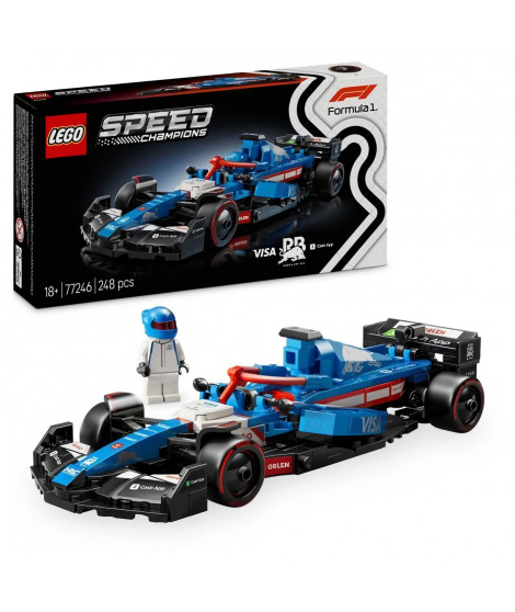 LEGO Speed Champions 77246 Voiture F1 Visa Cash App RB VCARB 01 - Idée cadeau pour adulte