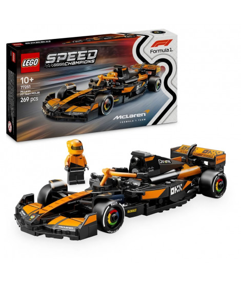 LEGO Speed Champions 77251 Voiture F1 McLaren Team MCL38 - Jeu de construction des 10 ans
