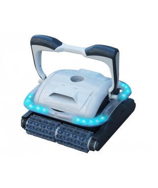 BESTWAY Robot nettoyeur de piscine a leds PRESTO pour piscine de 5 x 9 m - fonds, parois et ligne d'eau