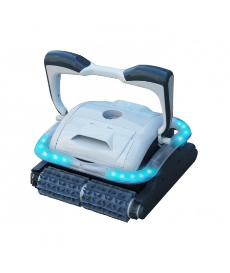 BESTWAY Robot nettoyeur de piscine a leds PRESTO pour piscine de 5 x 9 m - fonds, parois et ligne d'eau