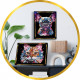 Kit loisir créatif - LANSAY - Collection Sequins - Pop art chat - Des 14 ans
