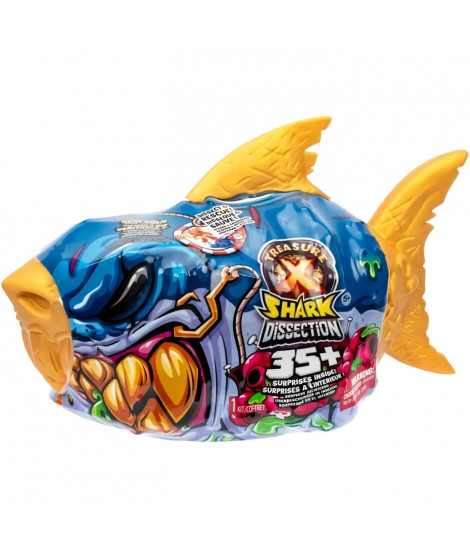 Jouet de dissection - TRÉSOR X - Méga Requin - 30 cm - 35 surprises - Trésor en or véritable