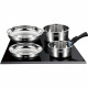 Batterie de cuisine induction - Arthur Martin - AM2238 - Acier inoxydable - 10 pieces - Poignée amovible - Tous feux dont ind…