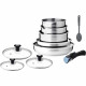 Batterie de cuisine induction - Arthur Martin - AM4485 - Acier inoxydable - 10 pieces - Poignée amovible - Tous feux dont ind…