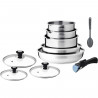 Batterie de cuisine induction - Arthur Martin - AM4485 - Acier inoxydable - 10 pieces - Poignée amovible - Tous feux dont ind…