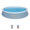 Kit piscine gonflable BESTWAY - Fast Set - 396 x 84 cm - Ronde (Filtre a cartouche, 1 cartouche)