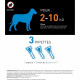 FRONTLINE 3 Pipettes antiparasitaires SPOT ON Chien - 2 a 10 kg - Puces, tiques, poux