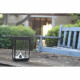 Mini photophore solaire pour table - Parois en verre - Noir