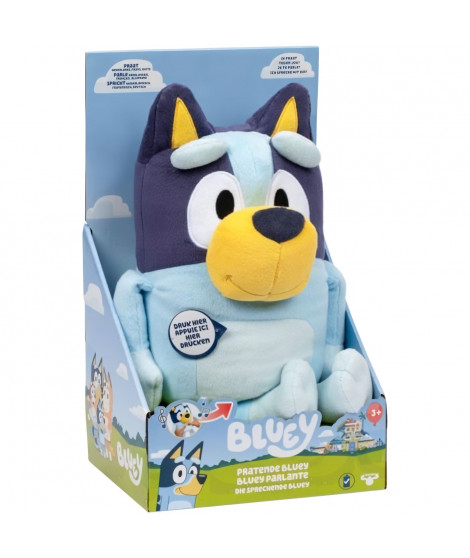 Peluche parlante - BLUEY - Bluey - 33 cm - Voix officielle - Musique du générique