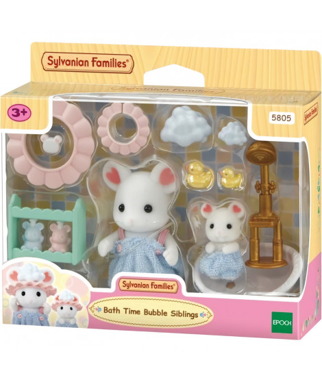 Le bain des freres Souris Marshmallow - SYLVANIAN FAMILIES - 5805