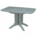 Salon de jardin: Table résine 118 cm VEGA + 4 chaises MIAMI