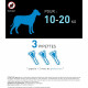 FRONTLINE 3 Pipettes antiparasitaires SPOT ON Chien - 10 a 20 kg - Puces, tiques, poux