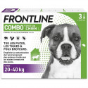 FRONTLINE 3 Pipettes antiparasitaires COMBO Chien - 20-40 kg  -  Puces, tiques, poux broyeurs