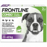 FRONTLINE 3 Pipettes antiparasitaires COMBO Chien - 20-40 kg  -  Puces, tiques, poux broyeurs