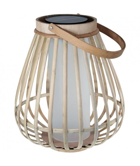 Lampe solaire en bambou - Marta - Beige